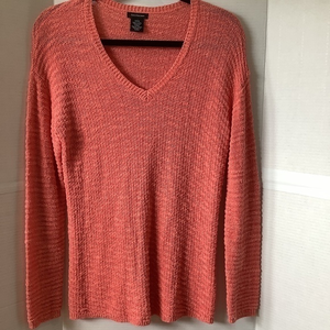 Calvin Klein Women’s Knit Peach Shirt‎ Size Small